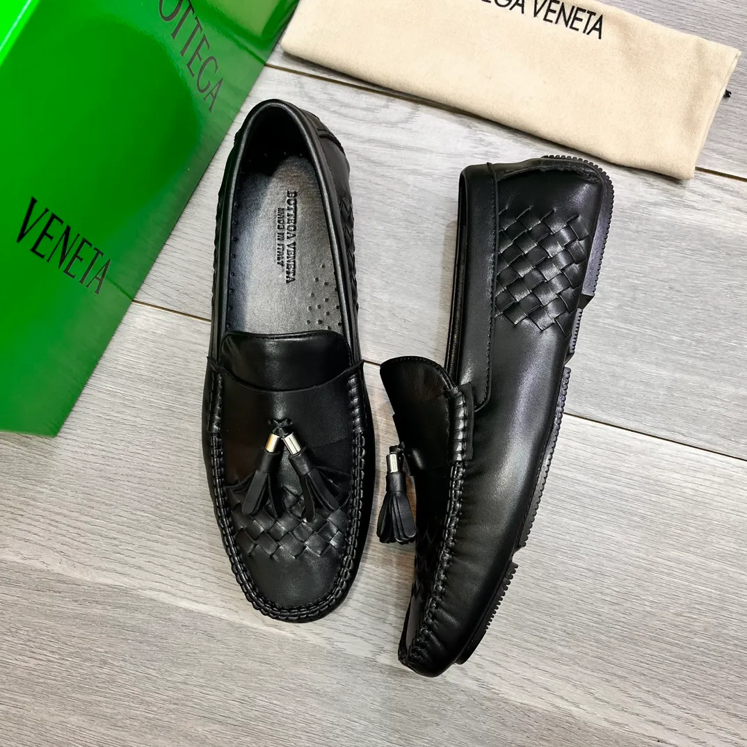 Factory price 420💵BV new men's shoes original replica👉👉High-end men's casual beanie shoes/💞driving shoes! 🔊Upper imported cowhide woven, ☑️Sheepskin lining, one-step design, light and smart ☮☮Suitable for all kinds of travel, exclusive new style, real shot, size 38-44, (45 can be customized)